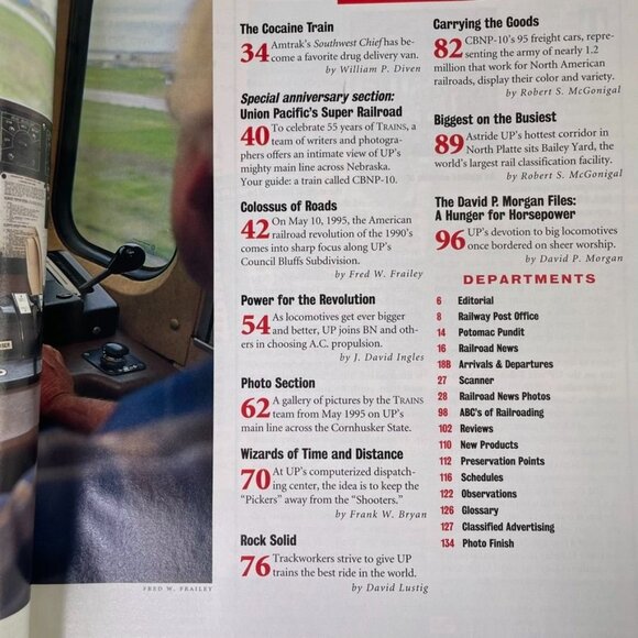 Trains Magazine Railroading Enthusiast November 1995 Vol 55 No 11 u Union Pacif - Picture 5 of 10